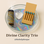 Divine Clarity Trio – Blue Sage & Eucalyptus Wand, Clear Quartz & Matches