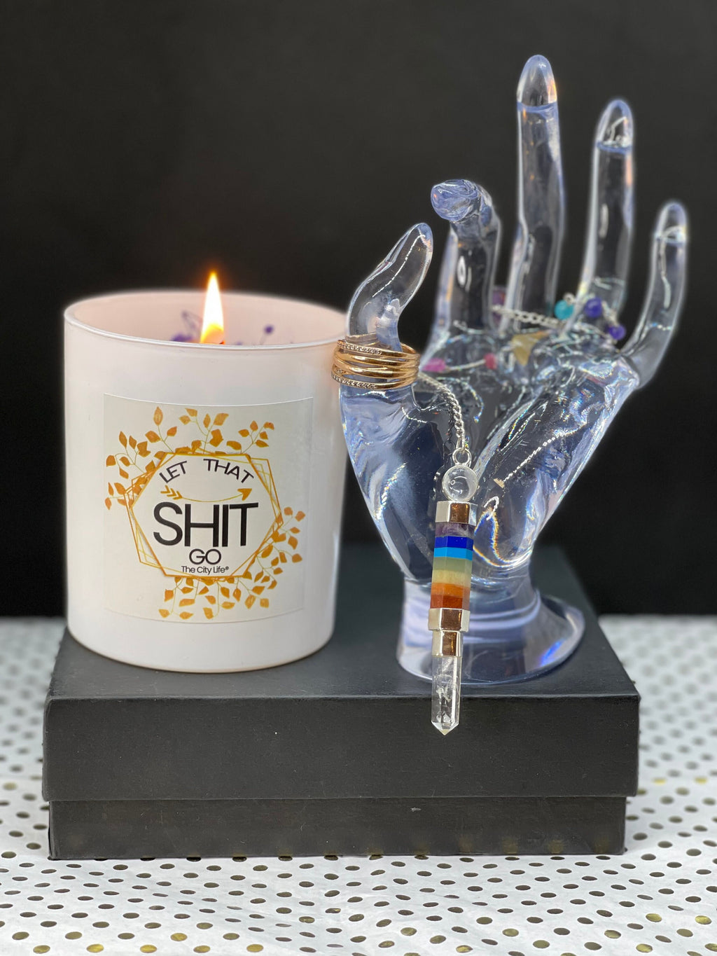 The Illume Hand - Clear Luxury Jewelry Display Sculpture