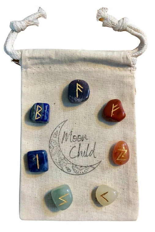 The Lune Étoilée Collection - Celestial Rune &amp; Chakra Stones