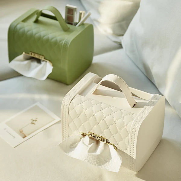 The Maison Tissue Clutch- Luxe Quilted Organizer
