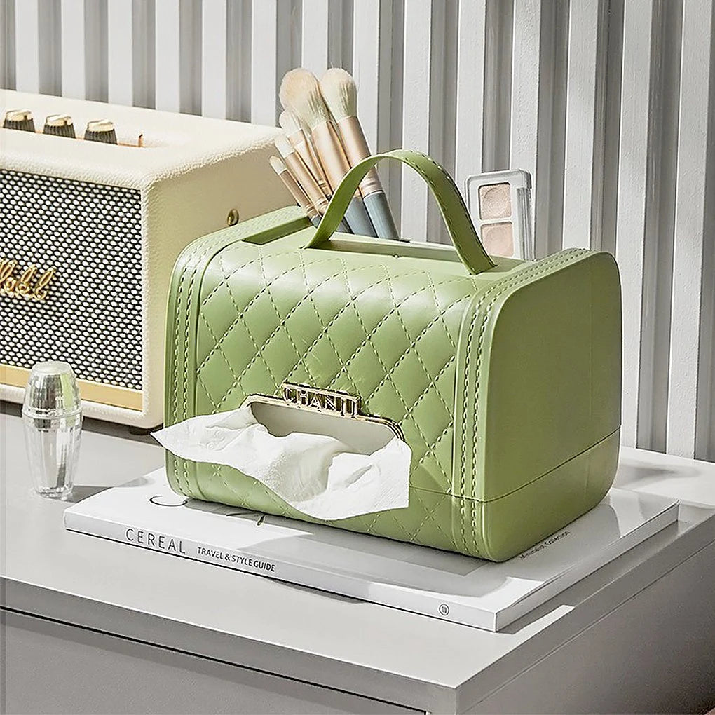 The Maison Tissue Clutch- Luxe Quilted Organizer