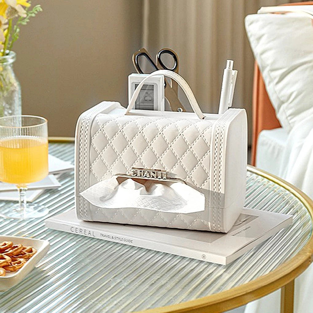 The Maison Tissue Clutch- Luxe Quilted Organizer