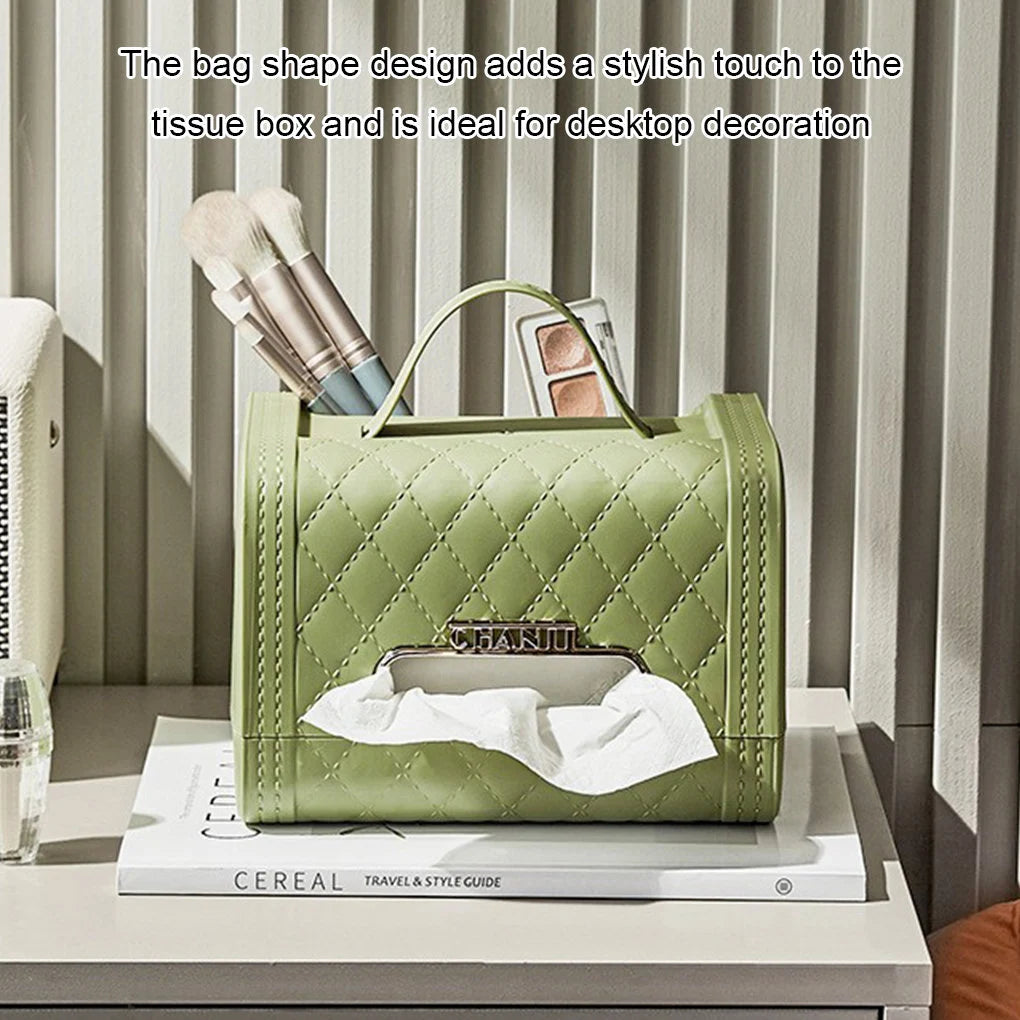 The Maison Tissue Clutch- Luxe Quilted Organizer